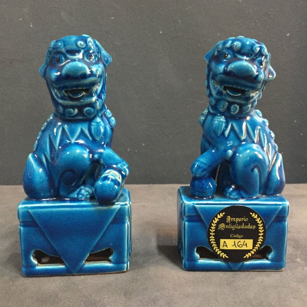 Par de Perro de Foo - Imperio Antiguedades