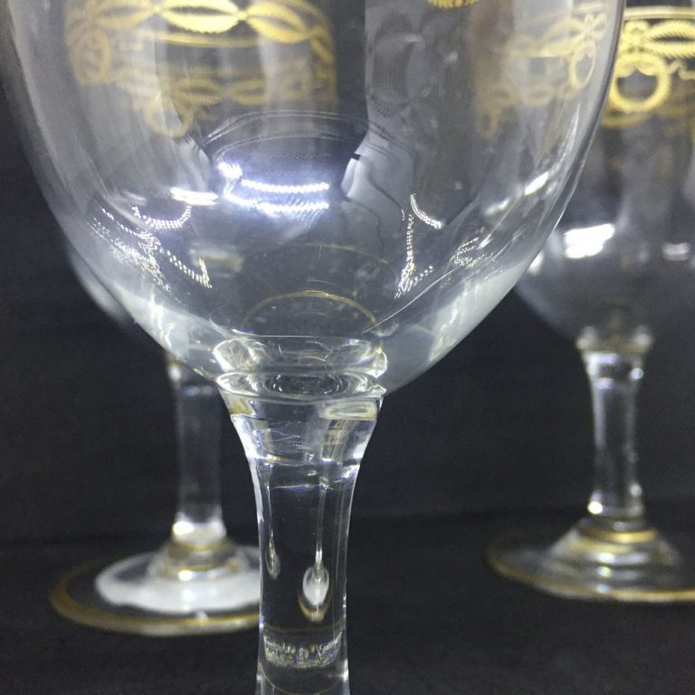 4 Copas de Cristal Baccarat - Imperio Antiguedades