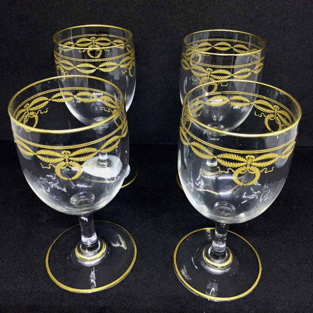 4 Copas de Cristal Baccarat - Imperio Antiguedades